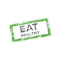 Healthy food sign. Organic food vector logo. Farm fresh logo. 100% locally grown Royalty Free Stock Photo