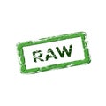 Raw food sign. Organic food vector logo. Farm fresh logo. 100% locally grown Royalty Free Stock Photo