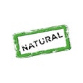 Natural food sign. Organic food vector logo. Farm fresh logo. 100% locally grown Royalty Free Stock Photo