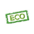 Eco food sign. Organic food vector logo. Farm fresh logo. 100% locally grown Royalty Free Stock Photo