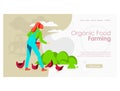 Organic food farming landing page
