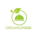 Organic food fresh farm health natural logo vector design template