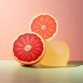 Organic food fruit grapefruit healthy ripe juicy Royalty Free Stock Photo