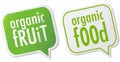 Organic food & fruit labels