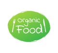 Organic food. Healthy food labels with lettering. Vegan food stickers. Organic food badge. Lettering Natural. Vector illustration