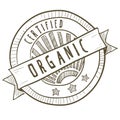 Organic food label Royalty Free Stock Photo