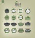 Organic food labels and elements