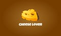 Cheese Lover Vector Logo Template.