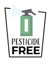 Organic food, pesticide free product isolated icon