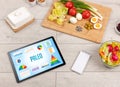 Organic food and tablet pc