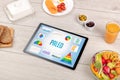 Organic food and tablet pc