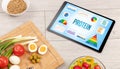 Organic food and tablet pc