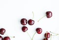 Fresh sweet cherries, juicy cherry berries fruit dessert as healthy diet background