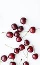 Fresh sweet cherries, juicy cherry berries fruit dessert as healthy diet background