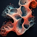 Organic Fractal Art: Free 3d Illustration With Playful Streamlined Forms