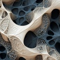 Organic Fractalpunk: Web Development Background With Lace Patterns