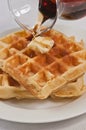 Organic, fresh buttermilk waffles