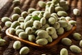 Organic Fresh Green Almonds Royalty Free Stock Photo