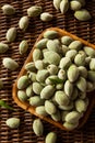 Organic Fresh Green Almonds Royalty Free Stock Photo