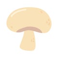 Organic fresh mushroom food isolated icon design white background