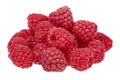 Organic fresh raspberry isolated on a white background. Royalty Free Stock Photo
