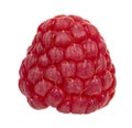 Organic fresh raspberry isolated on a white background. Royalty Free Stock Photo