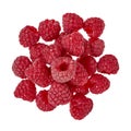 Organic fresh raspberry isolated on a white background. Royalty Free Stock Photo