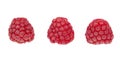 Organic fresh raspberry isolated on a white background. Royalty Free Stock Photo