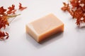 Organic freshness: handcrafted soap with medicinal plant essences