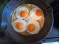 Organic fried eggs