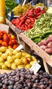 Organic Fruits and Vegetables At A Street Market Royalty Free Stock Photo