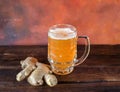 Organic Ginger Ale Soda in a Glass with Lemon and Lime Royalty Free Stock Photo