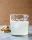 Organic Ginger Ale Soda Tonic in Glass Ready to Drink Royalty Free Stock Photo