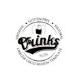 Organic Gluten Free Natural Drinks Round Logo