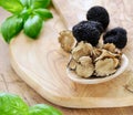 organic gourmet mushroom black truffle Royalty Free Stock Photo