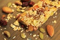 Organic granola bar Royalty Free Stock Photo
