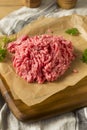 Organic Grass Fed Ground Lamb Meat Royalty Free Stock Photo