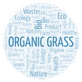 Organic Grass word cloud.