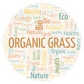 Organic Grass word cloud.