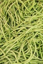 Organic Green Beans Background. Frech vegetables texture. Royalty Free Stock Photo
