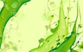 Organic green splash liquid flow background
