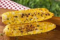 Organic Grilled Corn on the Cob Royalty Free Stock Photo
