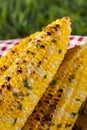 Organic Grilled Corn on the Cob Royalty Free Stock Photo