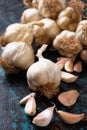 Organic grown garlic Royalty Free Stock Photo