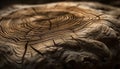 Organic growth in concentric tree rings, weathered and rough texture generated by AI Royalty Free Stock Photo