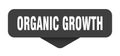 organic growth sticker. organic growth sign on transparent background Royalty Free Stock Photo
