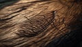 Organic growth on weathered tree trunk creates beautiful striped pattern generated by AI