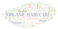 Organic Hair Care word cloud.