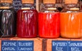 Organic handmade juices at a local food street market. NEW YORK. U.S