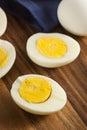 Organic Hard Boiled Eggs Royalty Free Stock Photo